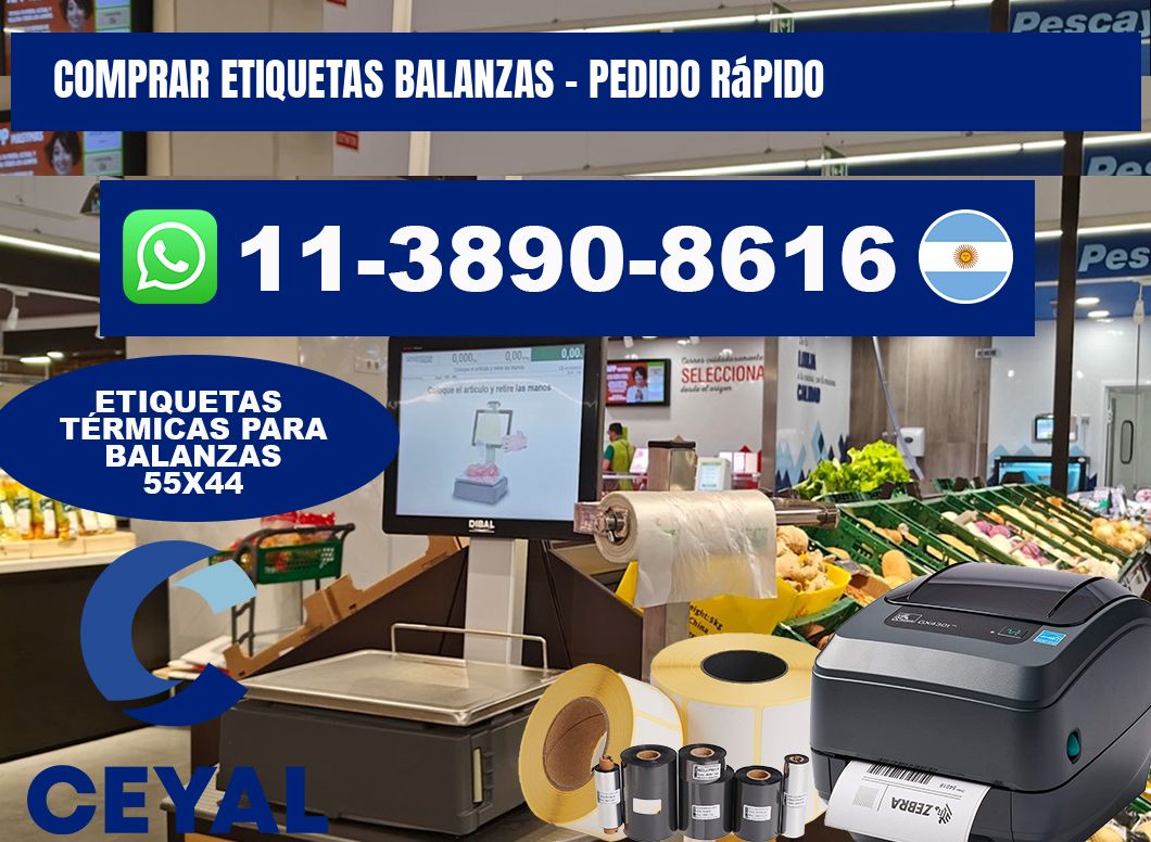 COMPRAR ETIQUETAS BALANZAS - Pedido rápido