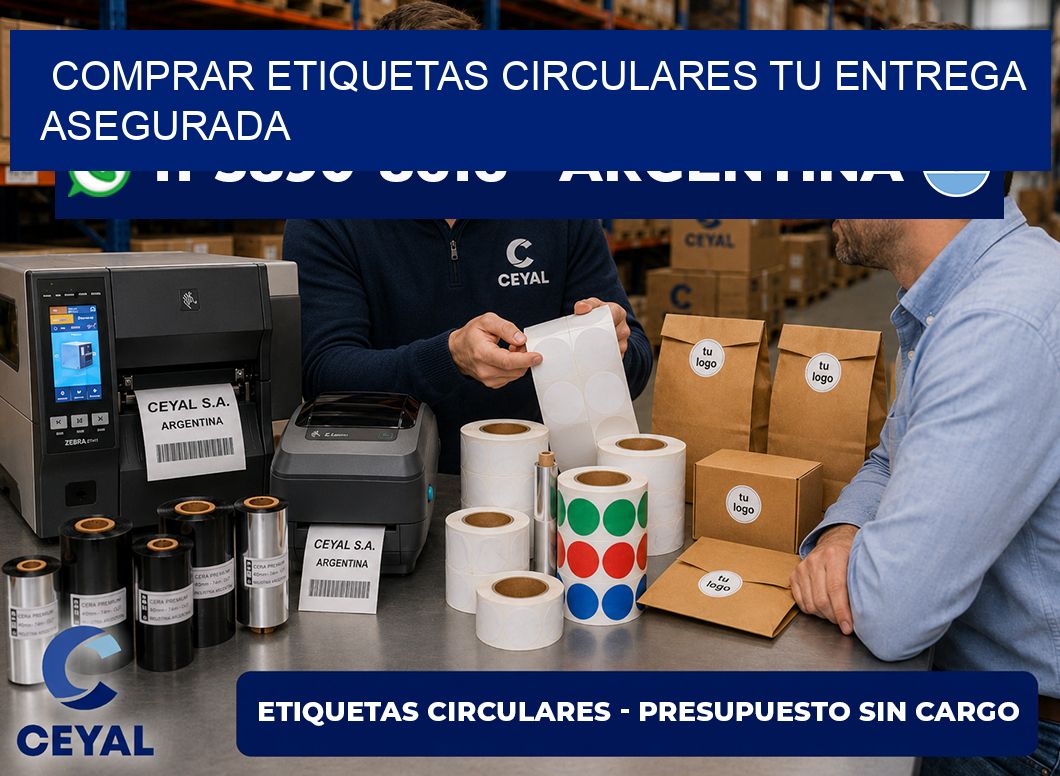 COMPRAR ETIQUETAS CIRCULARES Tu entrega asegurada