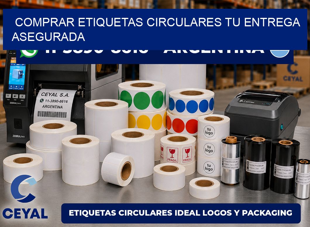 COMPRAR ETIQUETAS CIRCULARES Tu entrega asegurada