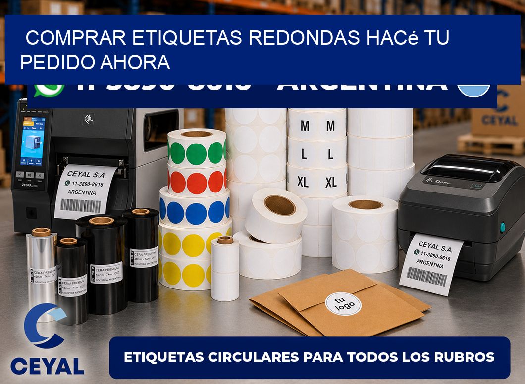 COMPRAR ETIQUETAS REDONDAS Hacé tu pedido ahora