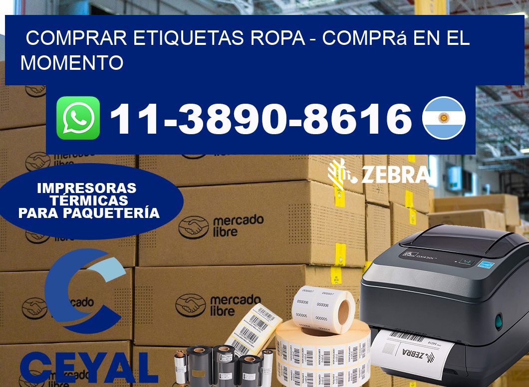 COMPRAR ETIQUETAS ROPA - Comprá en el momento