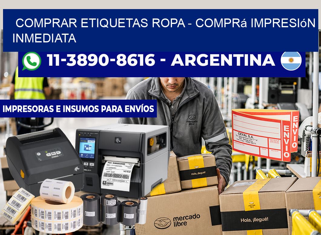 COMPRAR ETIQUETAS ROPA - Comprá impresión inmediata