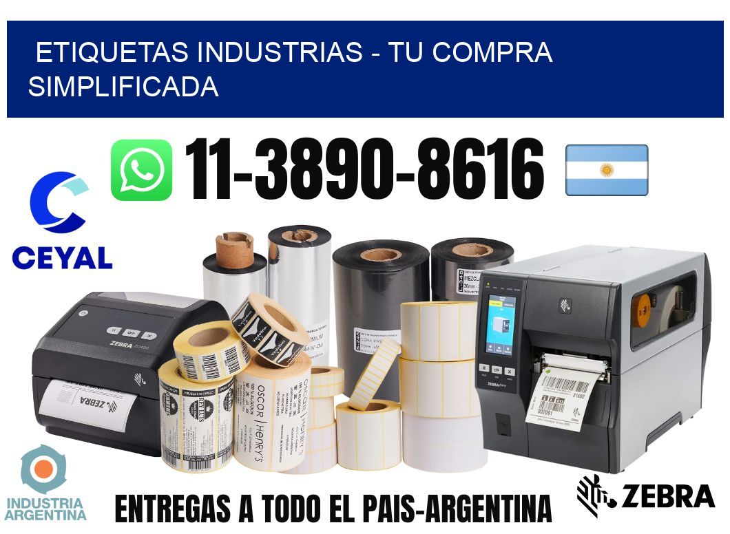 ETIQUETAS INDUSTRIAS – Tu compra simplificada