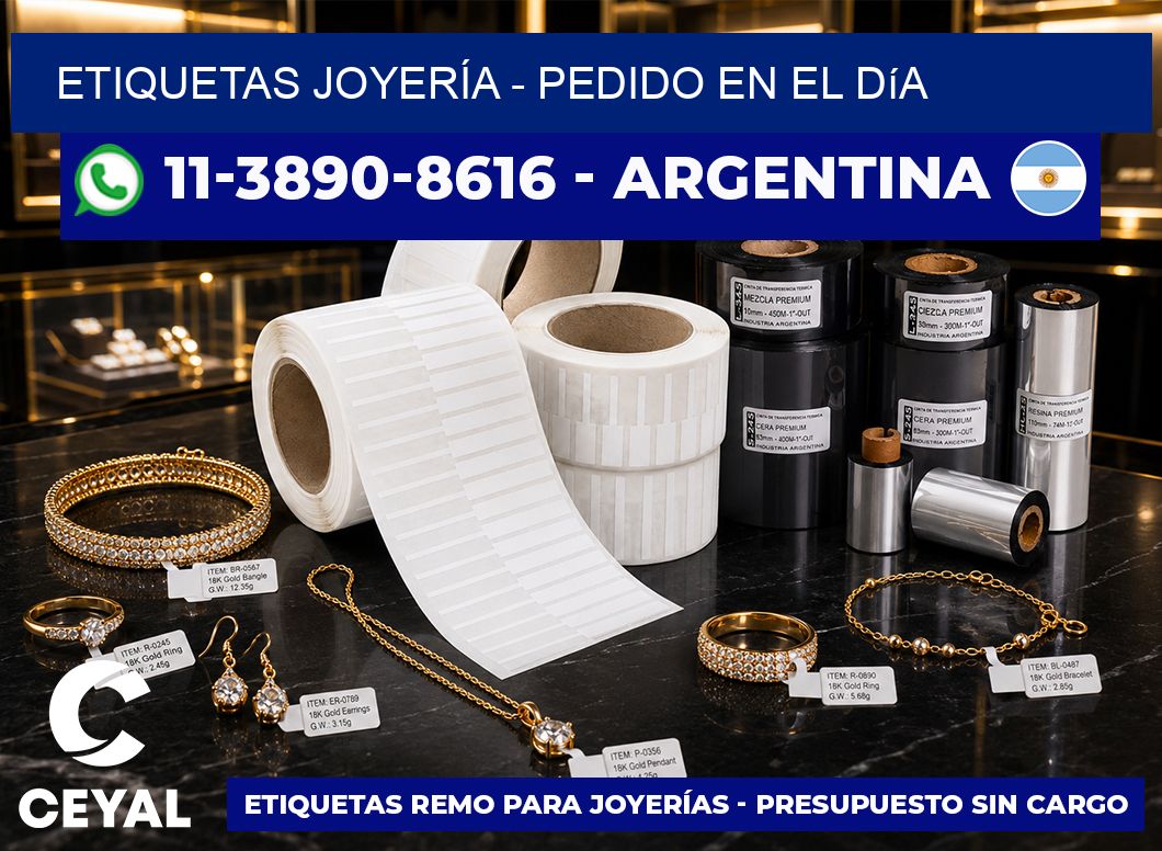 ETIQUETAS JOYERÍA – Pedido en el día
