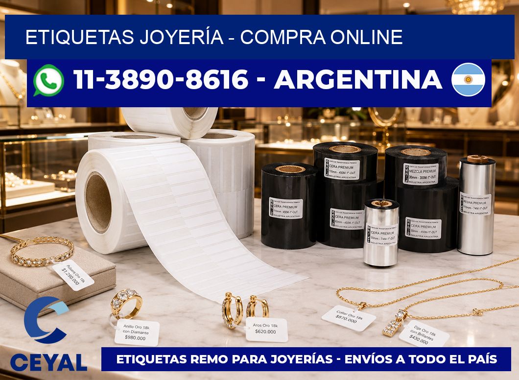 ETIQUETAS JOYERÍA - compra online