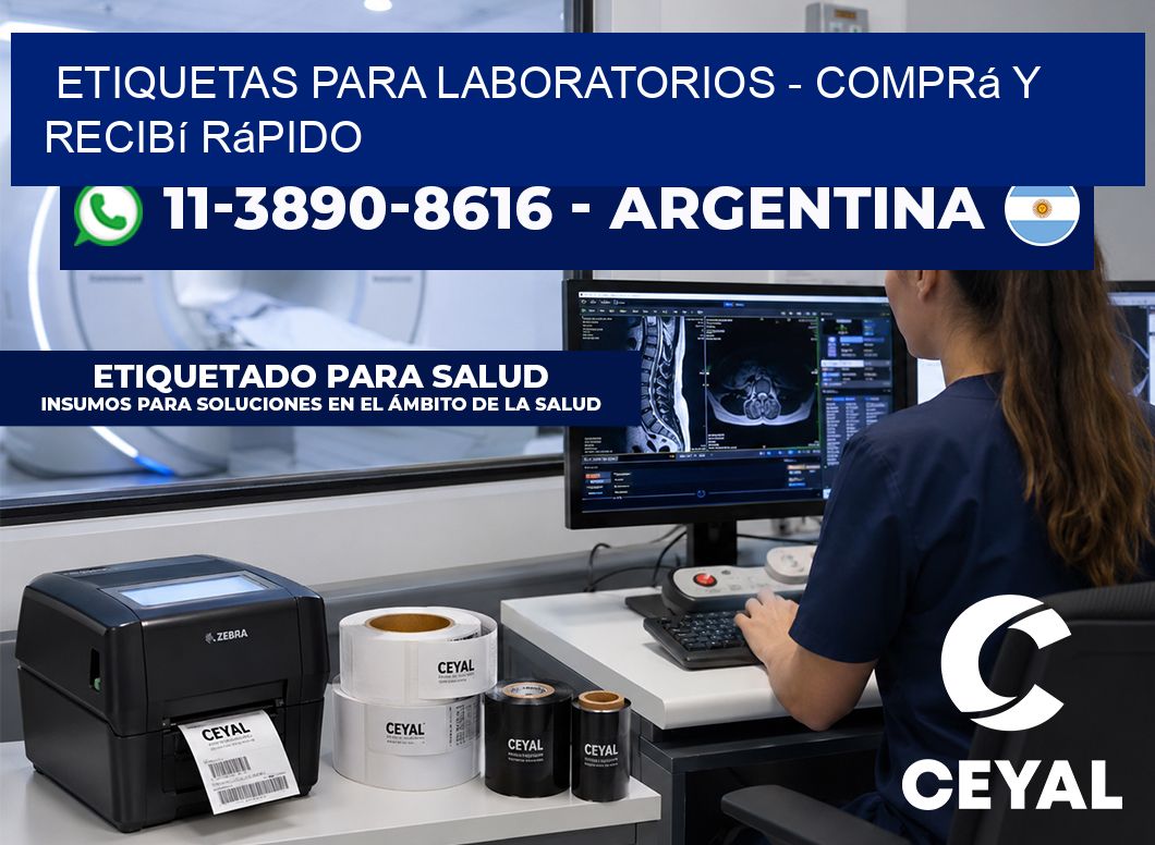 ETIQUETAS PARA LABORATORIOS - Comprá y recibí rápido