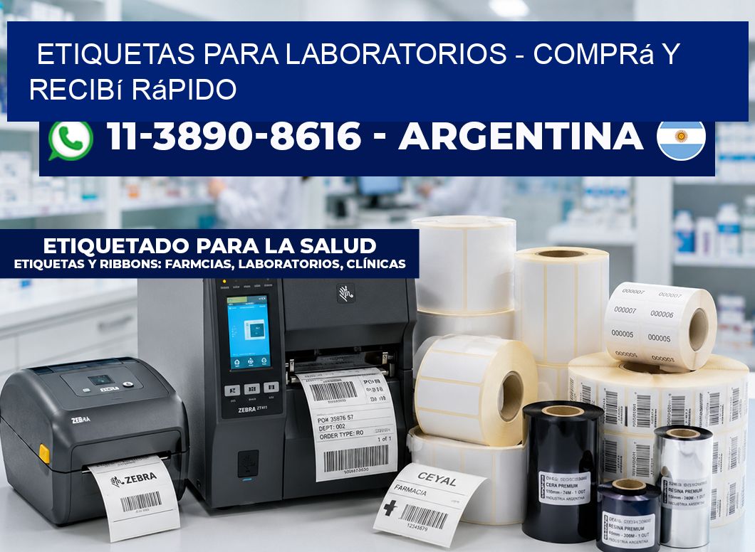 ETIQUETAS PARA LABORATORIOS – Comprá y recibí rápido