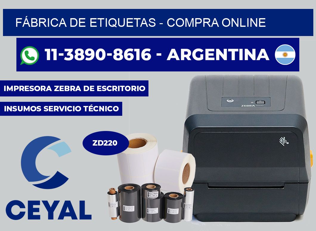 FÁBRICA DE ETIQUETAS - compra online