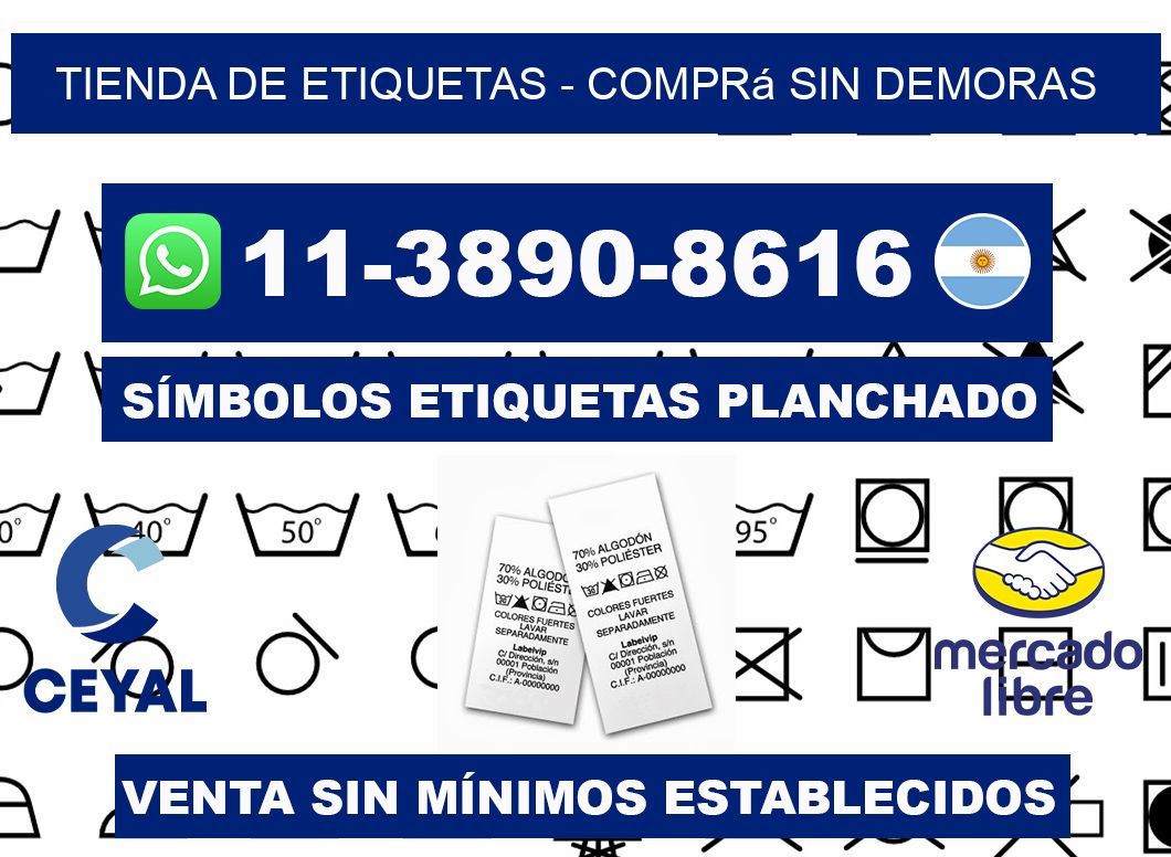 TIENDA DE ETIQUETAS - Comprá sin demoras
