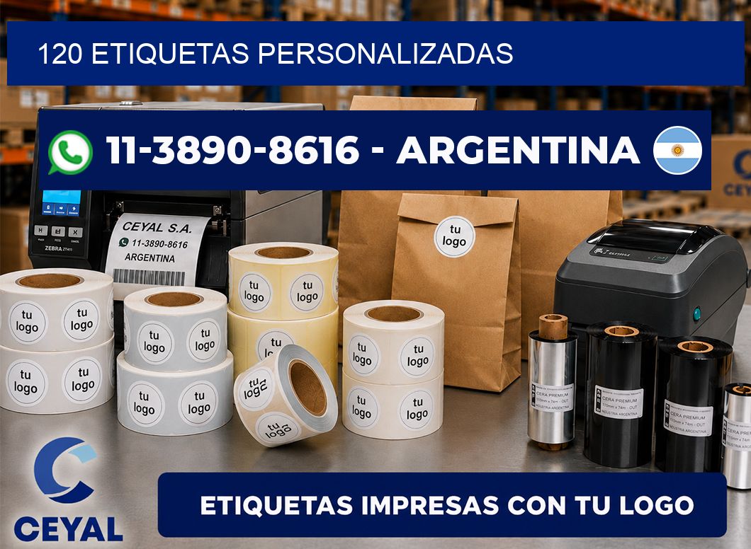 120 ETIQUETAS PERSONALIZADAS