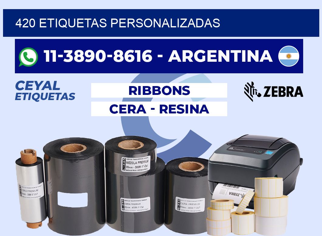 420 ETIQUETAS PERSONALIZADAS