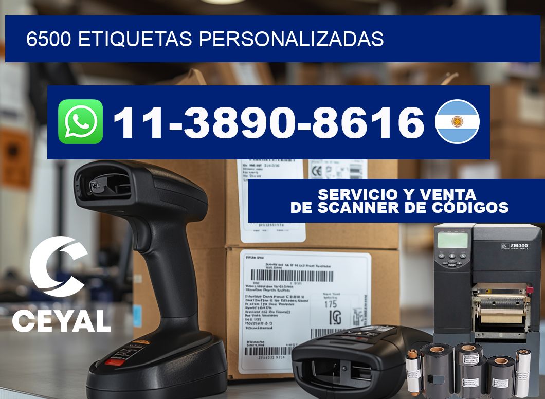 6500 ETIQUETAS PERSONALIZADAS