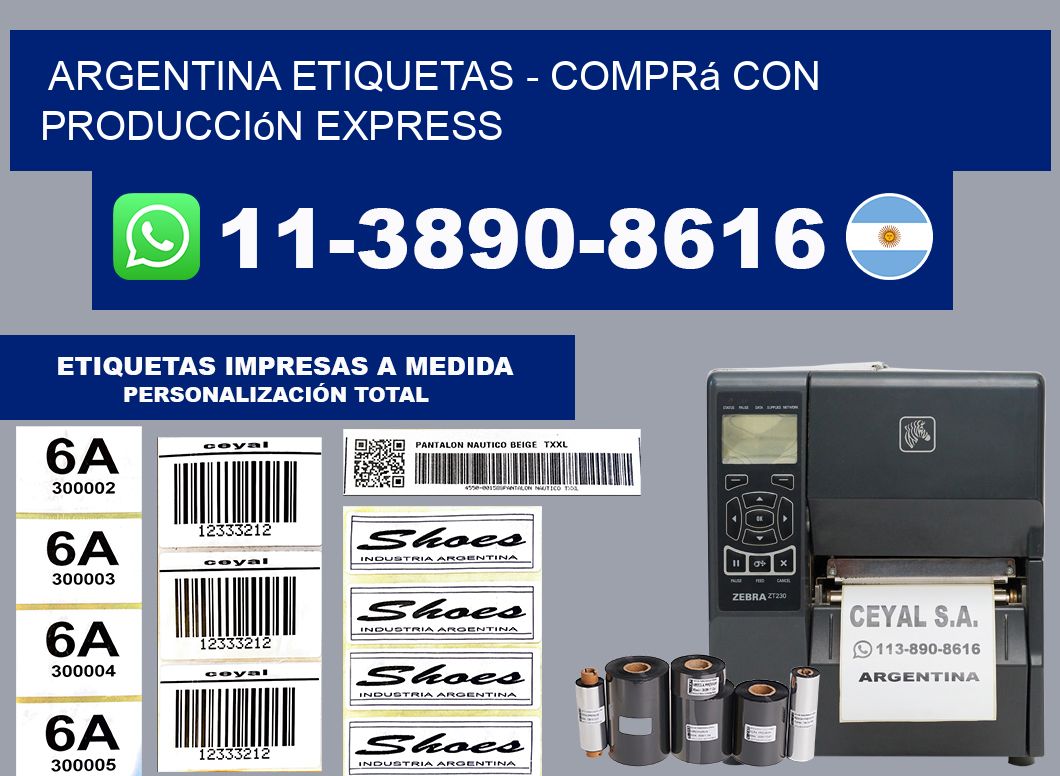 ARGENTINA ETIQUETAS - Comprá con producción express