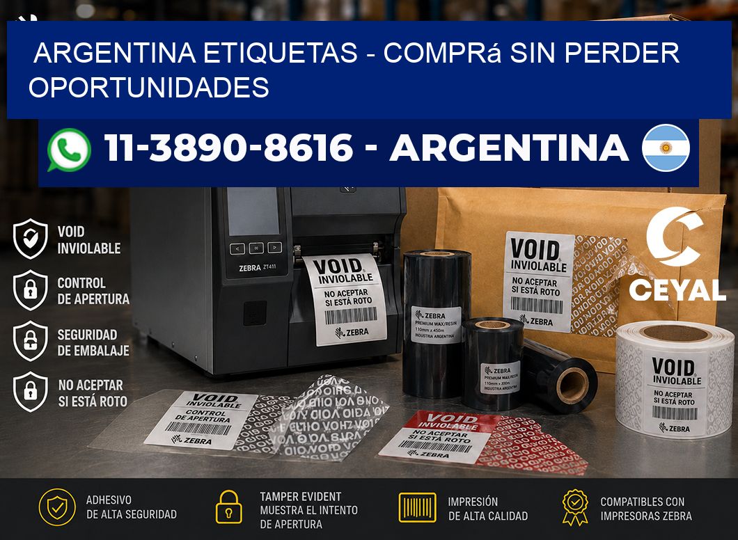 ARGENTINA ETIQUETAS - Comprá sin perder oportunidades