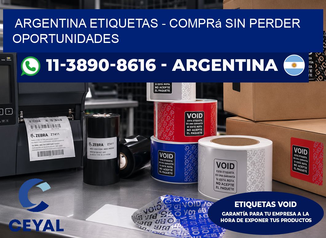 ARGENTINA ETIQUETAS - Comprá sin perder oportunidades