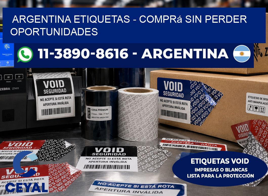 ARGENTINA ETIQUETAS - Comprá sin perder oportunidades