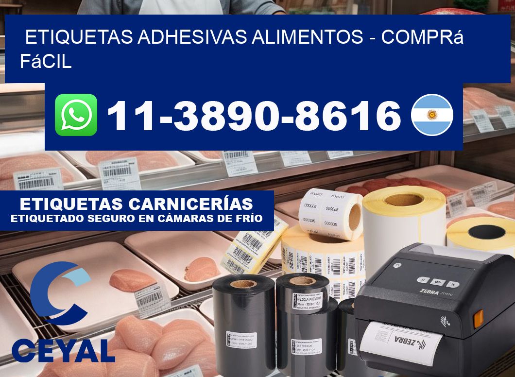 ETIQUETAS ADHESIVAS ALIMENTOS - Comprá fácil