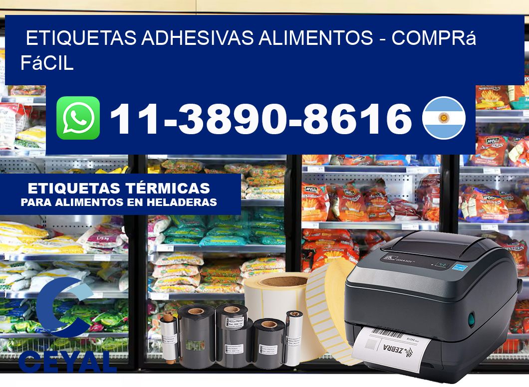 ETIQUETAS ADHESIVAS ALIMENTOS – Comprá fácil