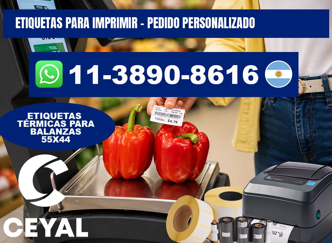 ETIQUETAS PARA IMPRIMIR - Pedido personalizado