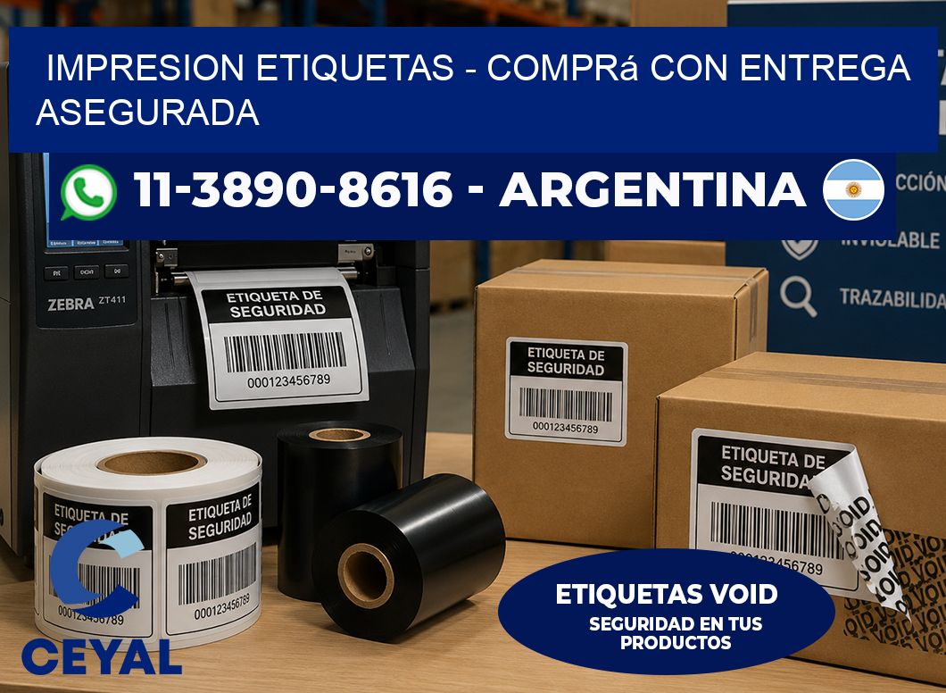 IMPRESION ETIQUETAS - Comprá con entrega asegurada