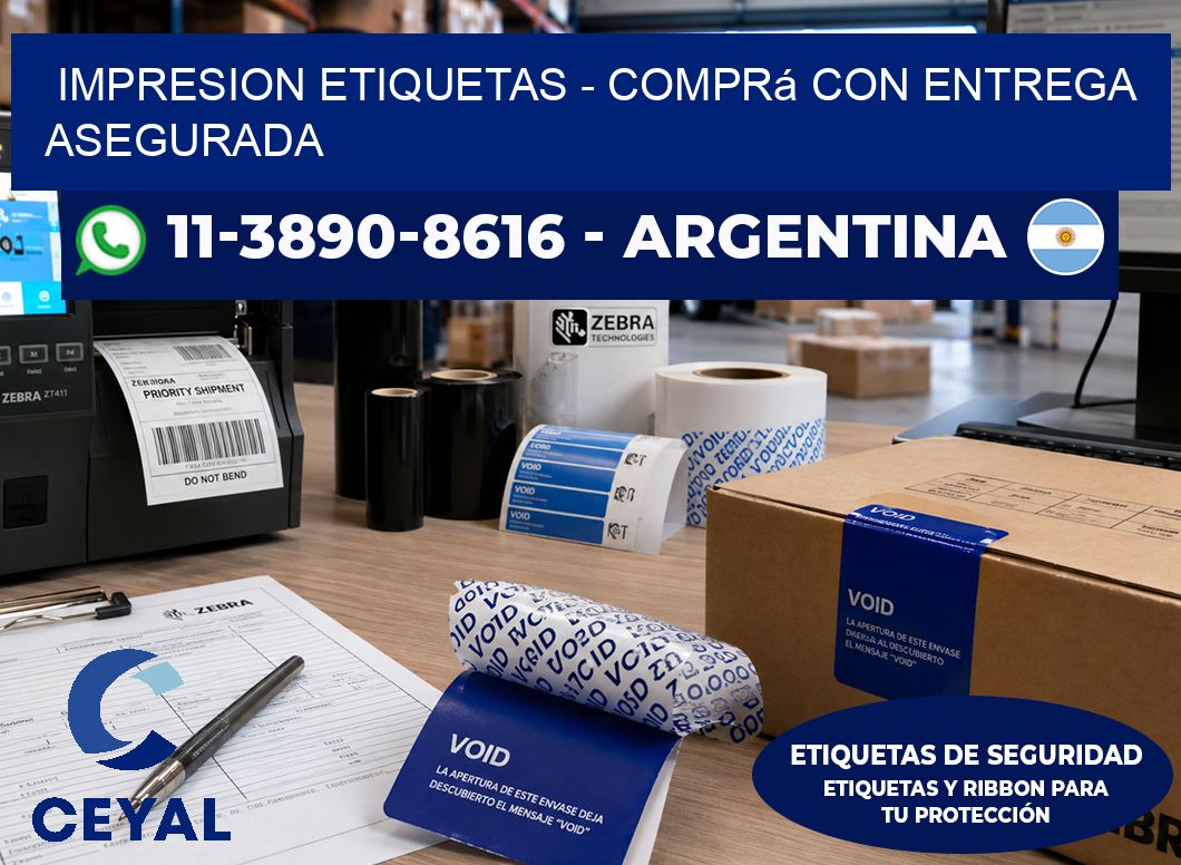 IMPRESION ETIQUETAS - Comprá con entrega asegurada