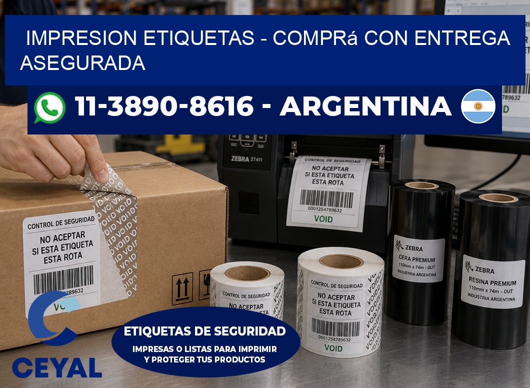 IMPRESION ETIQUETAS - Comprá con entrega asegurada