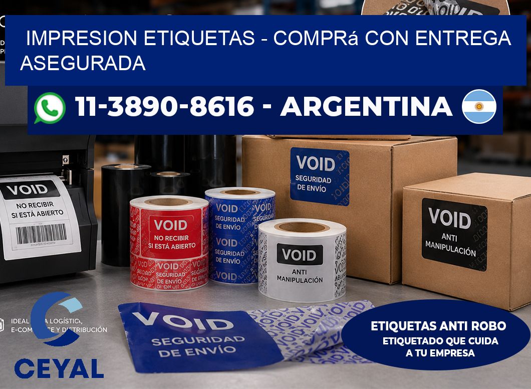 IMPRESION ETIQUETAS – Comprá con entrega asegurada