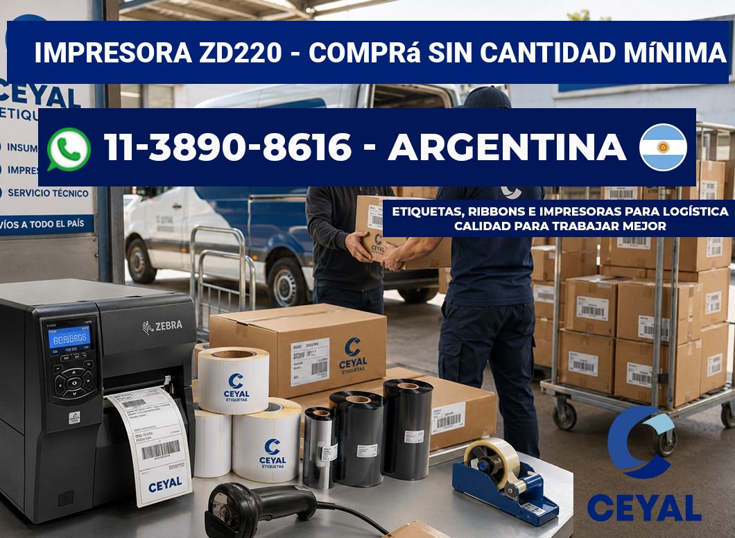 IMPRESORA ZD220 – Comprá sin cantidad mínima