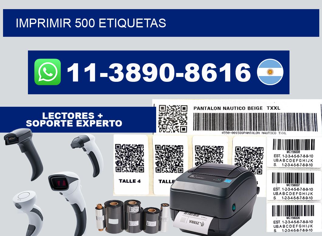IMPRIMIR 500 ETIQUETAS