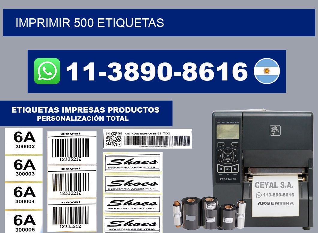 IMPRIMIR 500 ETIQUETAS