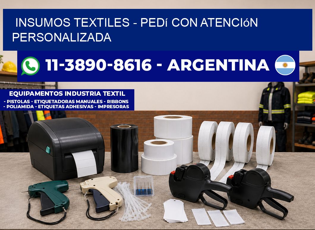 INSUMOS TEXTILES – Pedí con atención personalizada