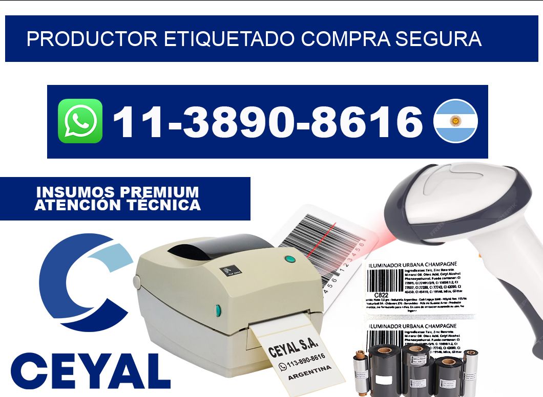PRODUCTOR ETIQUETADO Compra segura