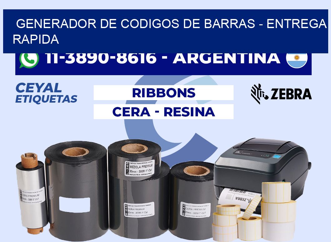 generador de codigos de barras - entrega rapida