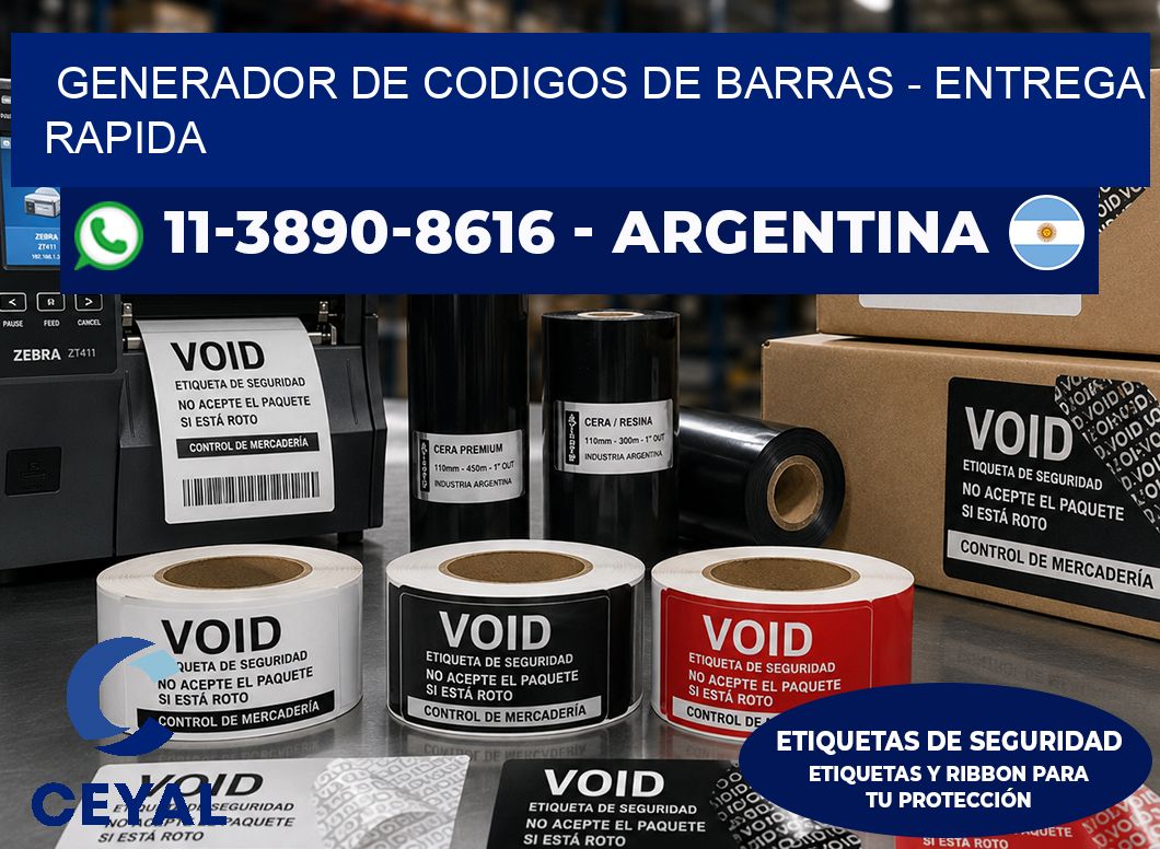 generador de codigos de barras – entrega rapida