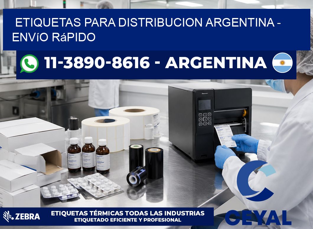 ETIQUETAS PARA DISTRIBUCION ARGENTINA - Envío rápido