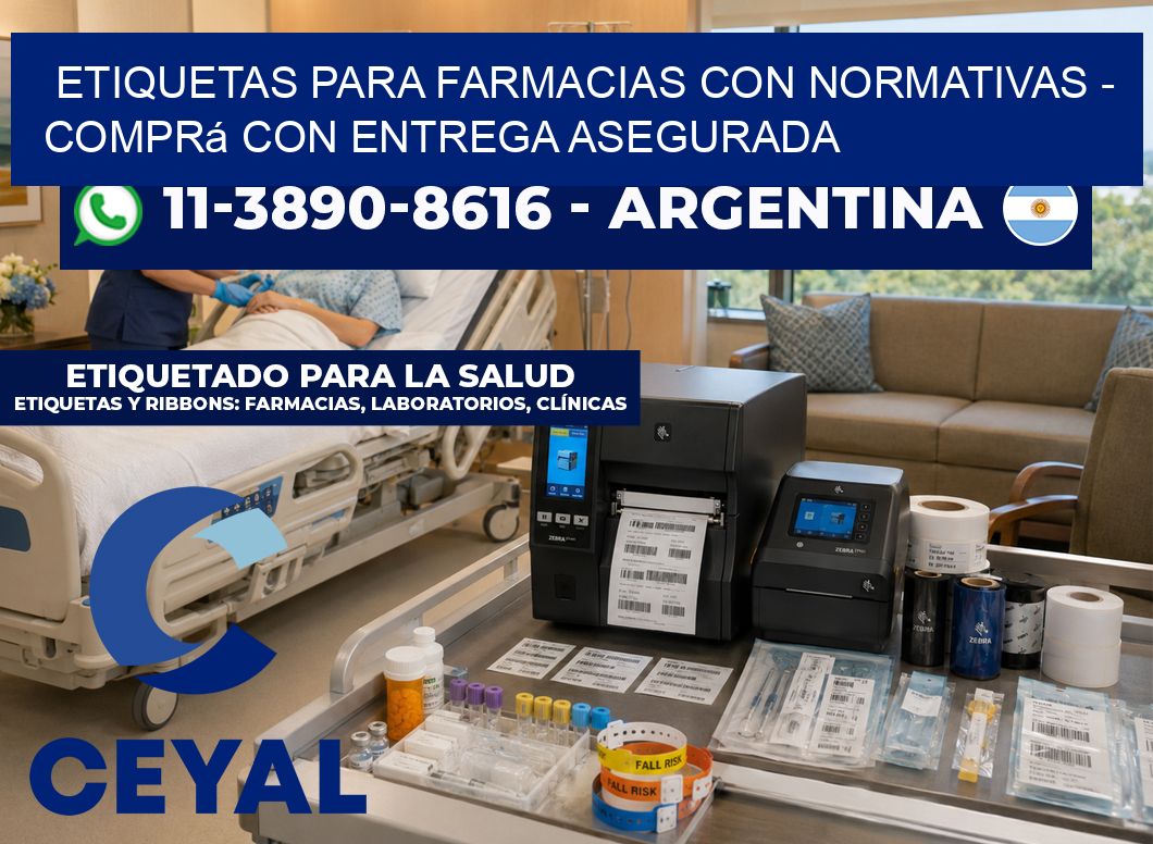 ETIQUETAS PARA FARMACIAS CON NORMATIVAS - Comprá con entrega asegurada