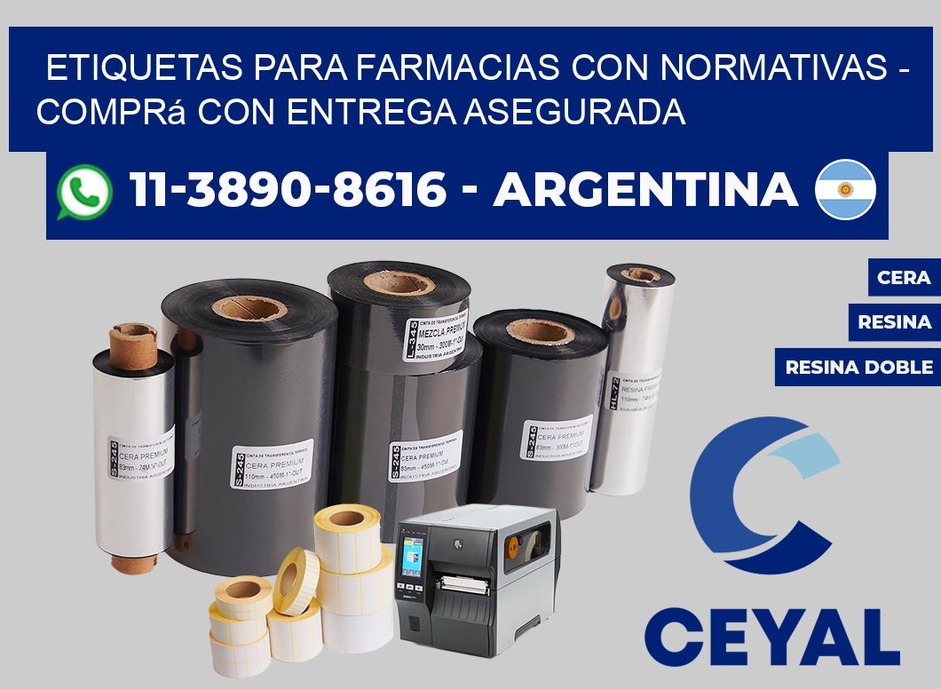 ETIQUETAS PARA FARMACIAS CON NORMATIVAS - Comprá con entrega asegurada