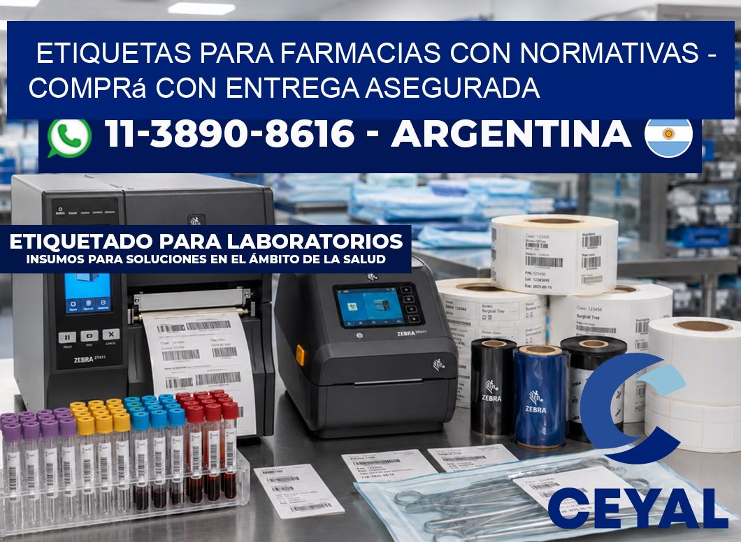 ETIQUETAS PARA FARMACIAS CON NORMATIVAS – Comprá con entrega asegurada