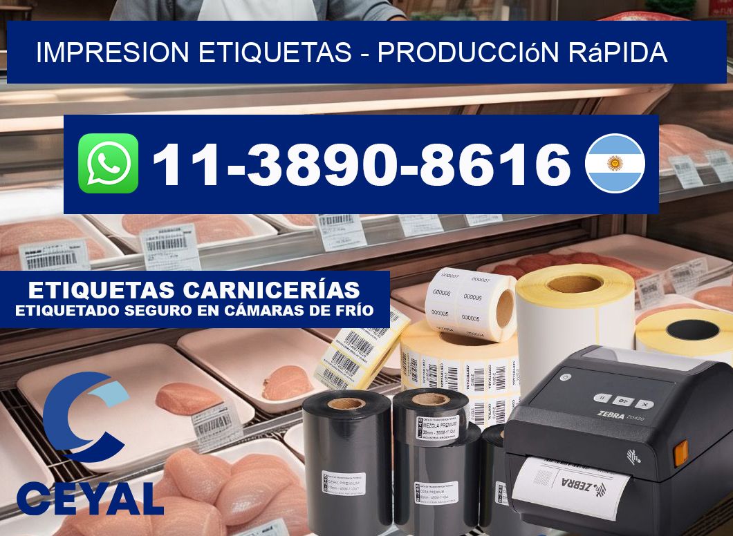 IMPRESION ETIQUETAS - Producción rápida