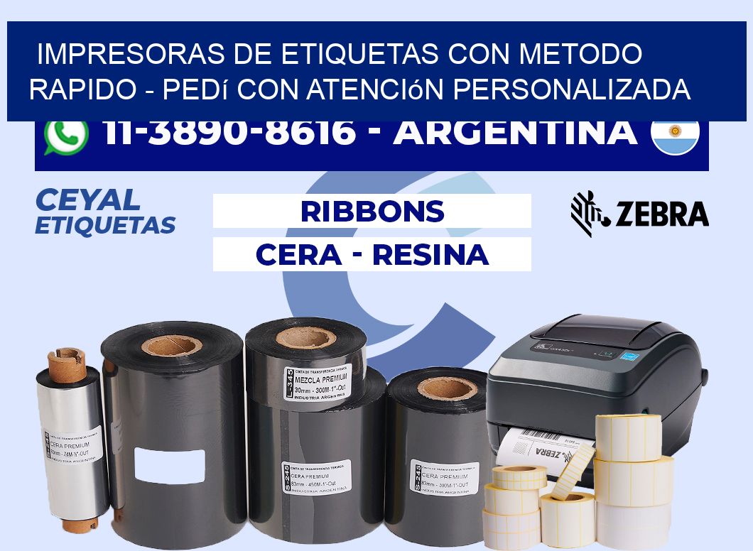 IMPRESORAS DE ETIQUETAS CON METODO RAPIDO - Pedí con atención personalizada
