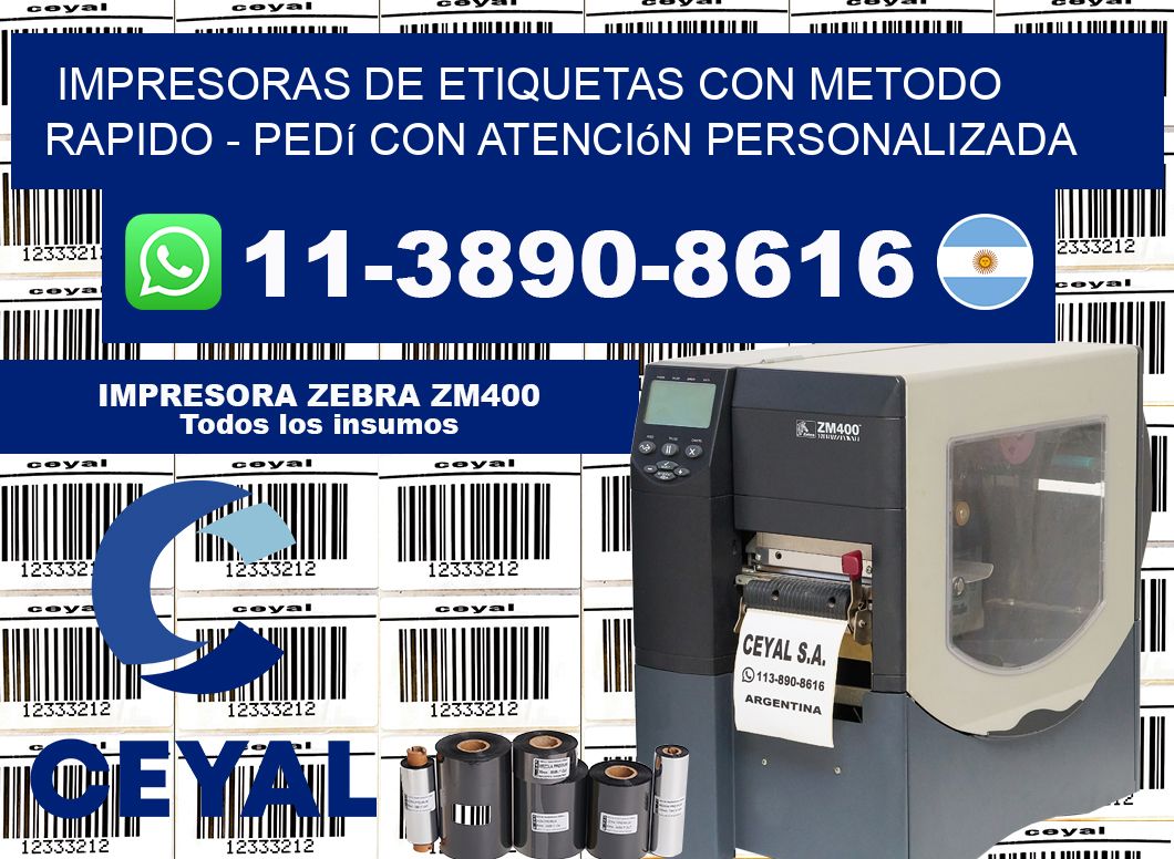 IMPRESORAS DE ETIQUETAS CON METODO RAPIDO – Pedí con atención personalizada