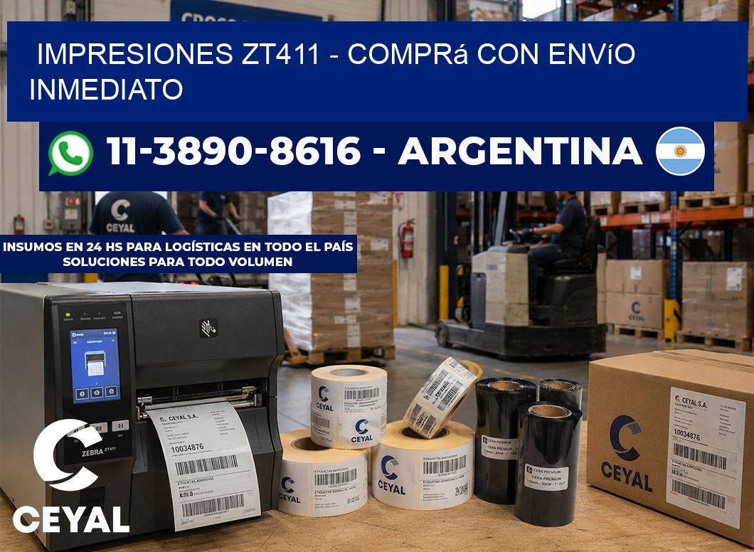 Impresiones ZT411 - Comprá con envío inmediato