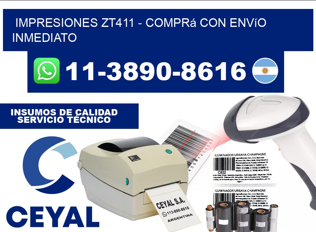 Impresiones ZT411 - Comprá con envío inmediato