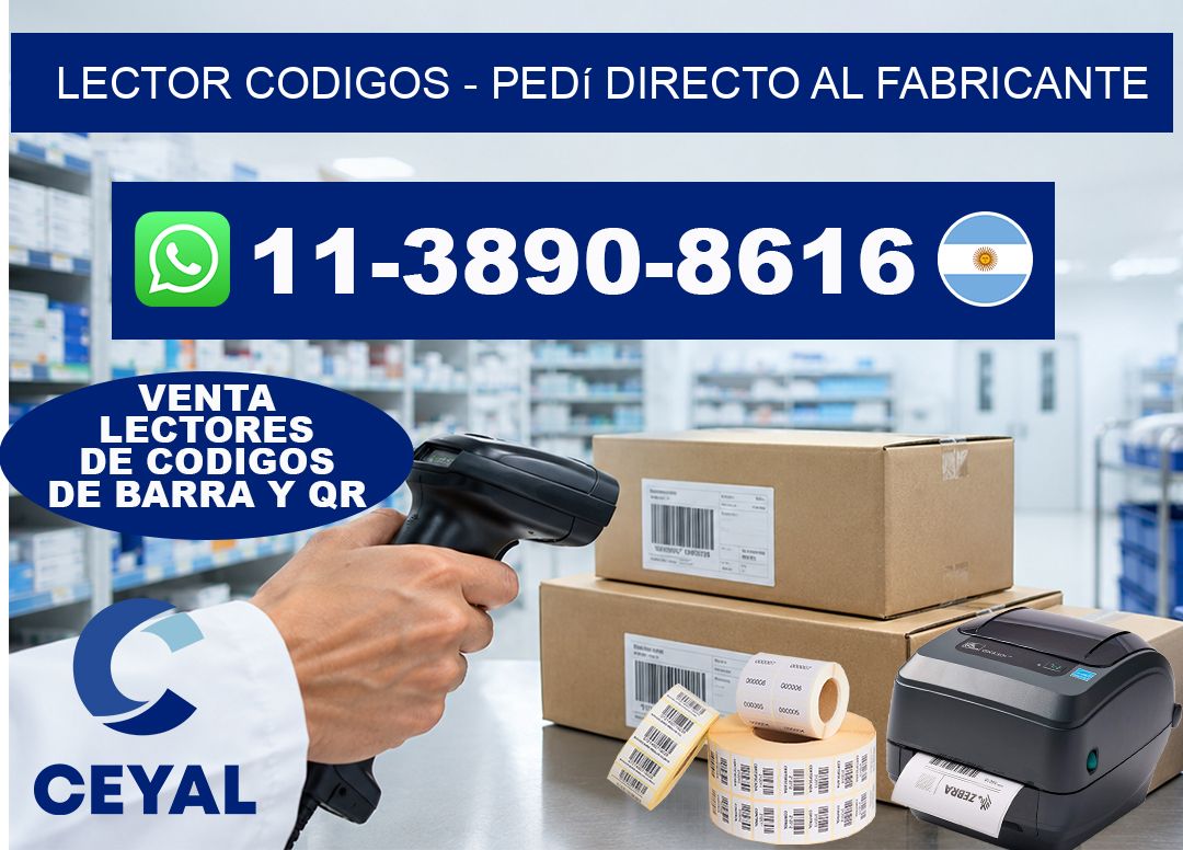 LECTOR CODIGOS - Pedí directo al fabricante