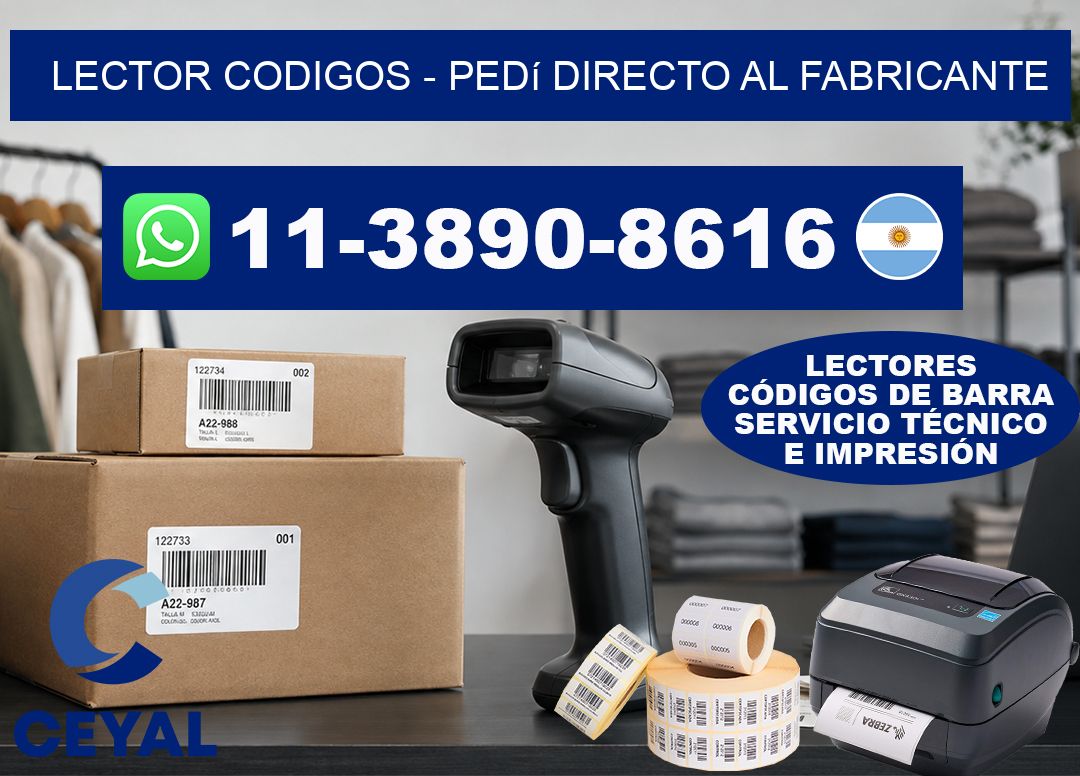 LECTOR CODIGOS - Pedí directo al fabricante