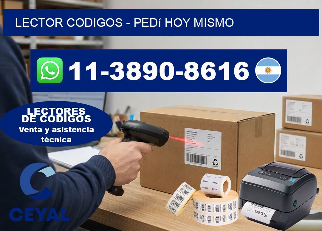 LECTOR CODIGOS - Pedí hoy mismo