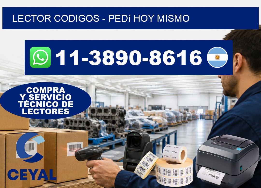 LECTOR CODIGOS - Pedí hoy mismo
