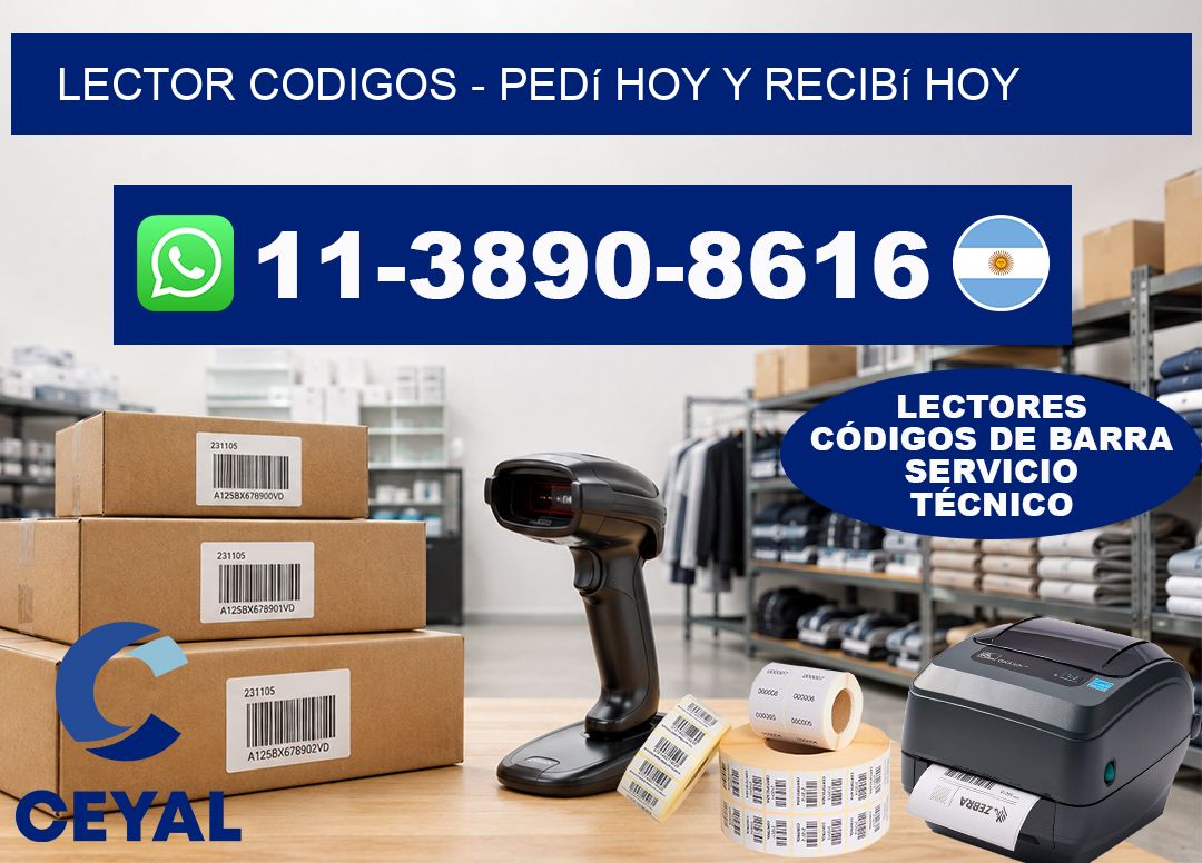 LECTOR CODIGOS - Pedí hoy y recibí hoy