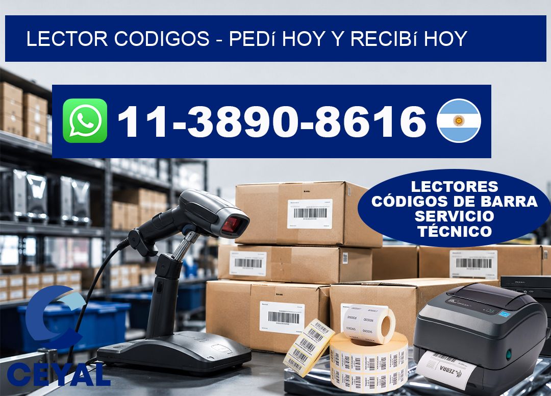 LECTOR CODIGOS - Pedí hoy y recibí hoy