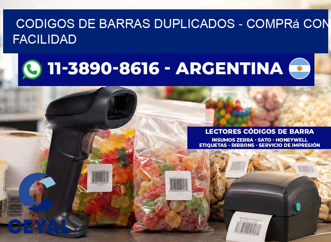 codigos de barras duplicados - Comprá con facilidad